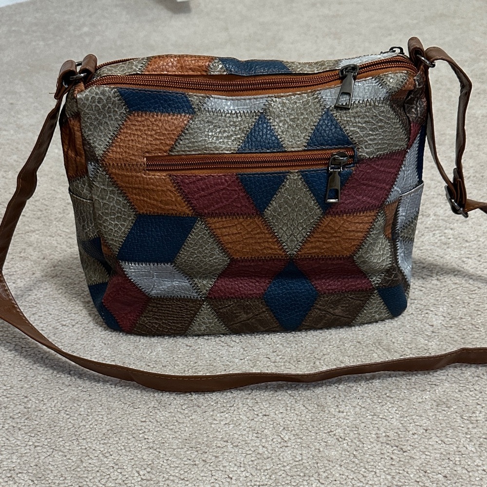 Patchwork Crossbody Bag - Multicolor - image 2